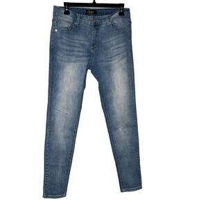 DKIN Lace Pocket Skinny Jeans | Size 6 Stretch‎ Mid Rise Denim Y2K